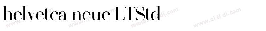 helvetca neue LTStd 字体转换